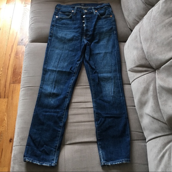 olivia crop high rise slim in reset